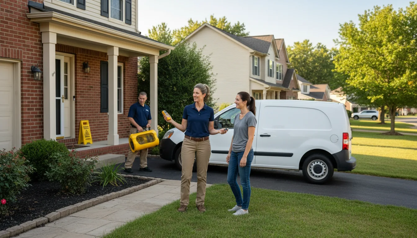 Residential water damage restoration in Hazleton, PA